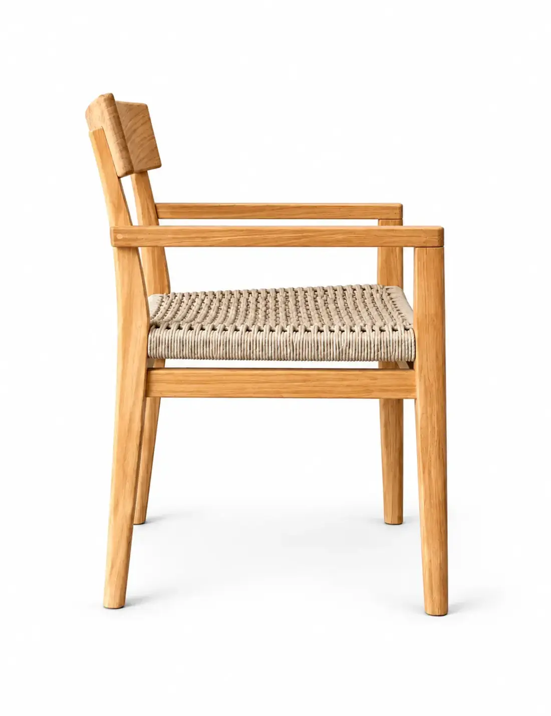 Kera dining chair med armlæn · Sideprofil